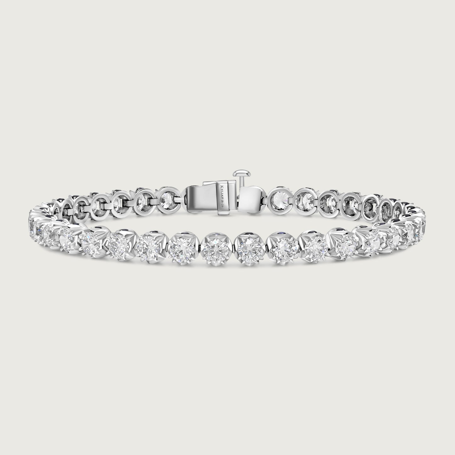 BOND Sapphire and Diamond Bracelet in White Gold