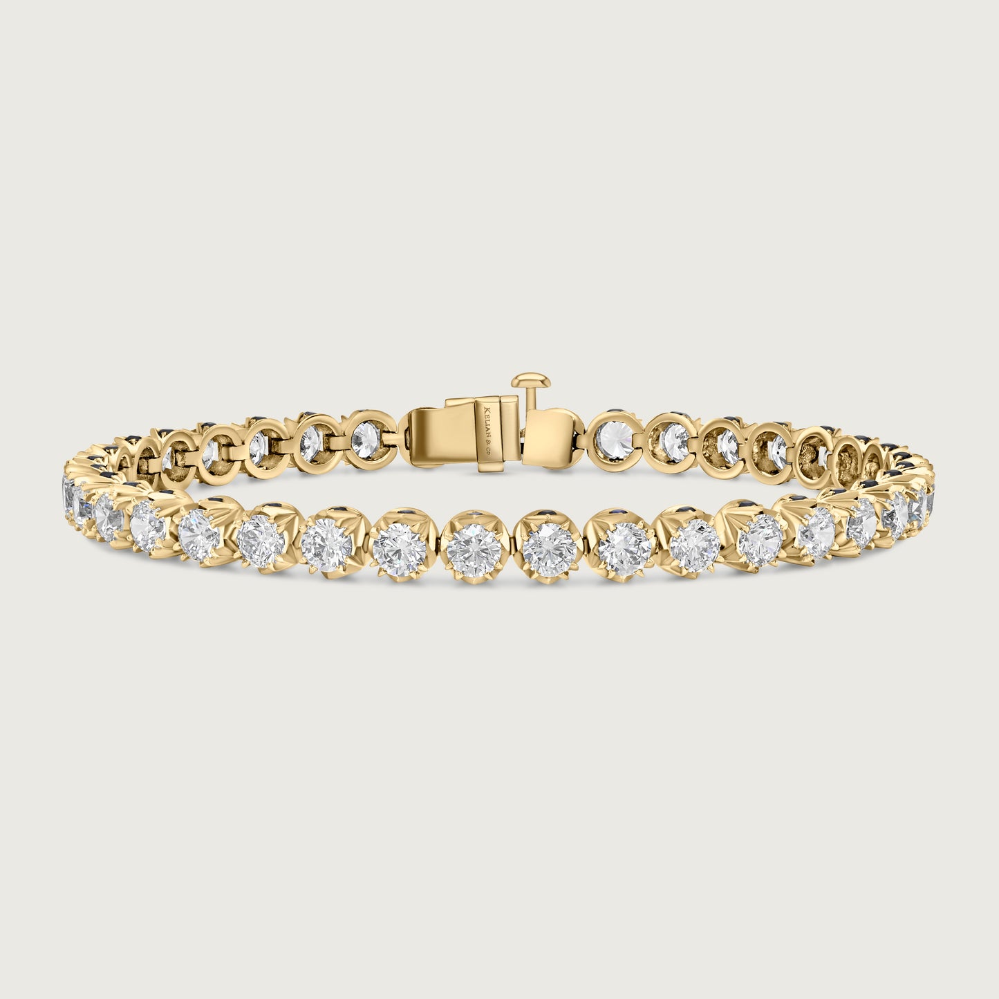 BOND Sapphire and Diamond Bracelet in Yellow Gold