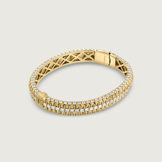 LOVE LINK Diamond Bracelet in Yellow Gold