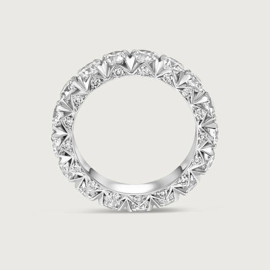 French Pavé Ring Infini in White Gold